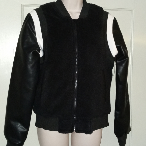 Joe Boxer Jackets & Coats Joe Boxer Black Varsity Jacket Sz M